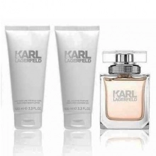 Set Karl Lagerfeld for Her edp 85ml + Body Lotion 100ml + Shower Gel 100ml